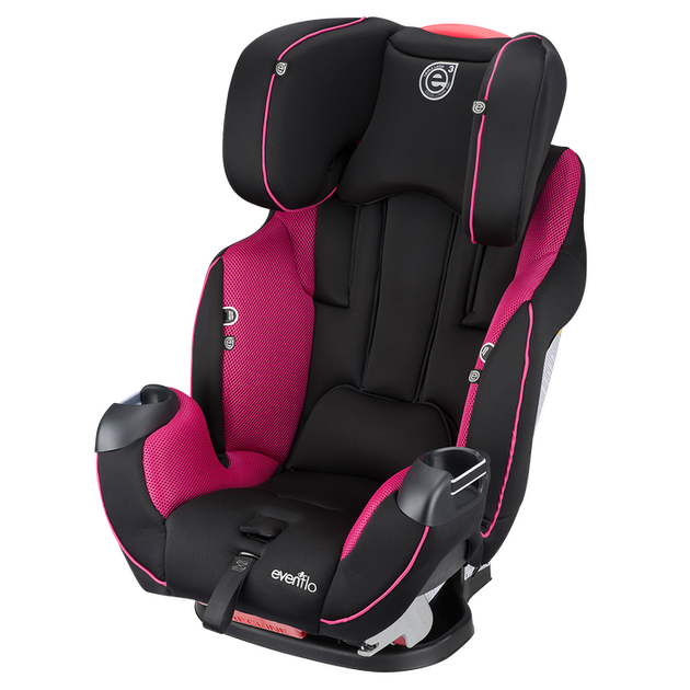 Детское автокресло Evenflo Symphony ELITE с автодотяжкой IsoFix Raspberry Sorbet - изображение 5