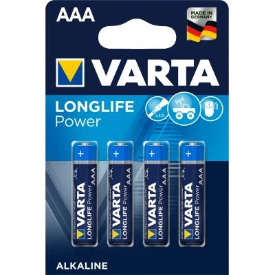 Батарейка Varta AAA Longlife Alkaline * 4 (04903121414) - Фото 1 Батарейка Varta AAA Longlife Alkaline * 4 (04903121414) - зображення 1