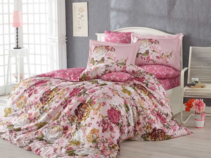 Постельное белье Hobby Exclusive Sateen Rosanna розовый евро (159501 ...