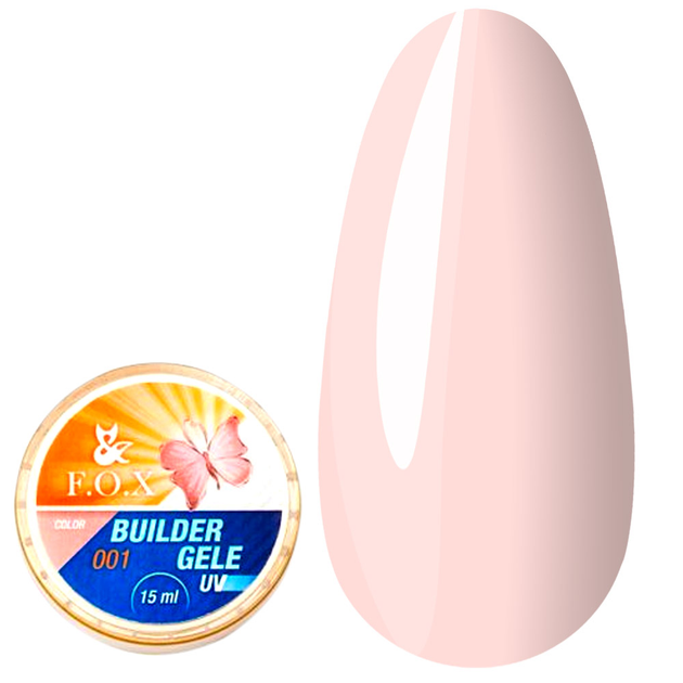 Гель-желе FOX Gele Builder gel Pink 1 - світло-рожевий, 15 мл (0068359 ...
