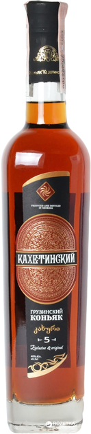 Бренди Кахетинский 5 лет выдержки 0.5 л 40% (4860008660660) - изображение 1