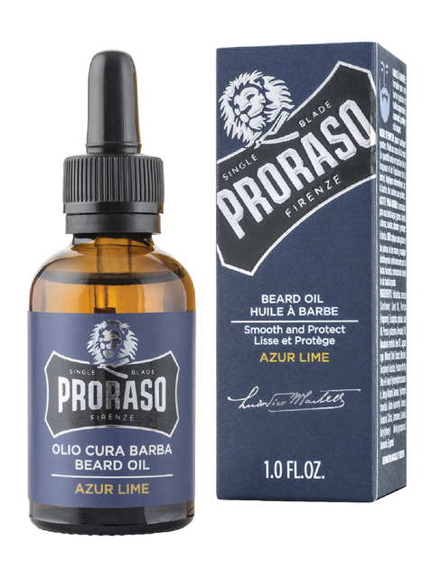 Олія для догляду за бородою Proraso Азур Лайм 30 мл (8004395007417) - Фото 1 Олія для догляду за бородою Proraso Азур Лайм 30 мл (8004395007417) - зображення 1