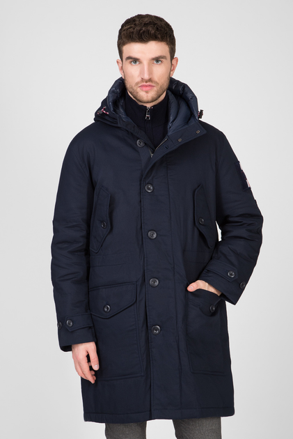 tommy hilfiger monogram hooded parka