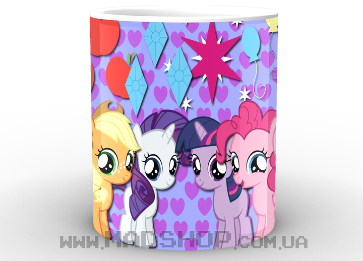 Кружка чашка My little pony шарики - изображение 2