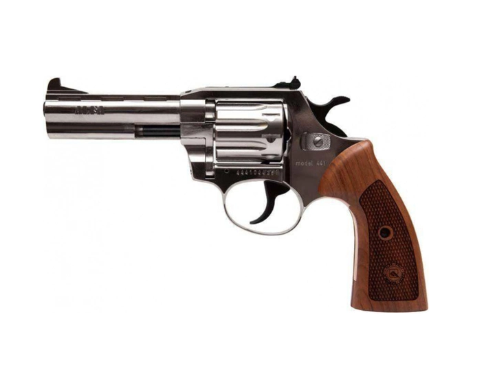 Револьвер під патрон Флобера Alfa mod.441 нікель/дерево. 14310049 - зображення 1