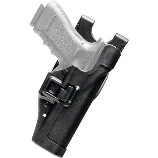 Кобура BLACKHAWK Sepra Level 2 для Glock 17,19,22-32 левша ц: черный. 16491298 - изображение 1