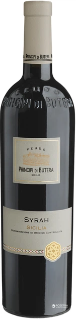 Вино Feudo Principi di Butera Syrah червоне сухе 0.75 л (8002235022385) - Фото 1 Вино Feudo Principi di Butera Syrah червоне сухе 0.75 л (8002235022385) - зображення 1