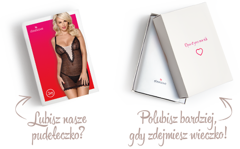 Эротический комплект (ночная рубашки + трусики-стринги) женский Obsessive 811 Chemise L/XL Черные (5901688215234) - изображение 8