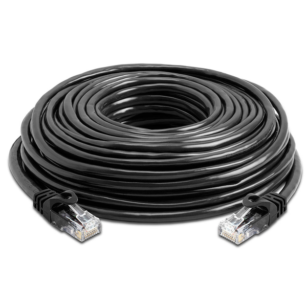 50м Shadow Black UTP LAN Високошвидкісний мережевий  корд кабель .