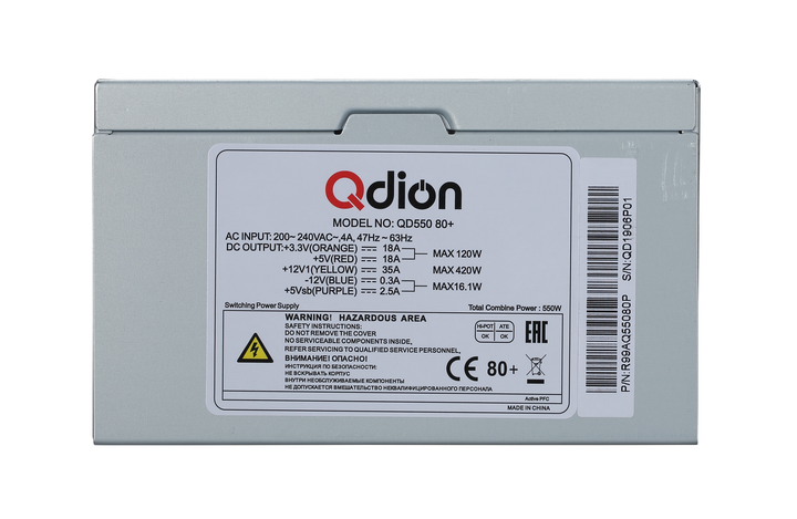 Блок питания FSP QDION QD550 80+ (QD 550 80+) – фото, отзывы ...