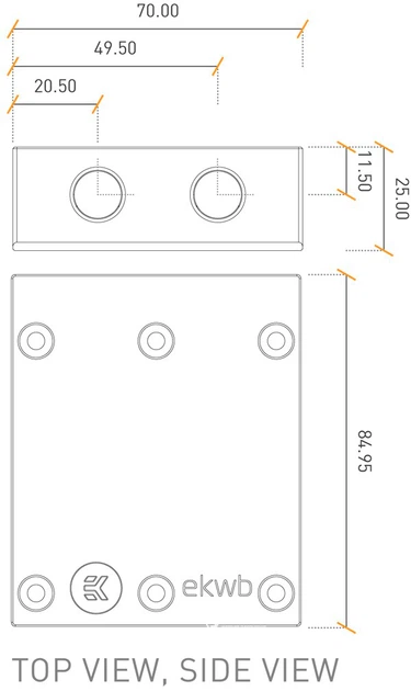Терминал EKWB EK-FC Terminal X2 3-slot Plexi (3830046992819) - изображение 3