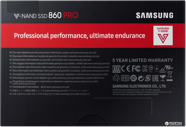 SSD диск Samsung 860 Pro series 512GB 2.5