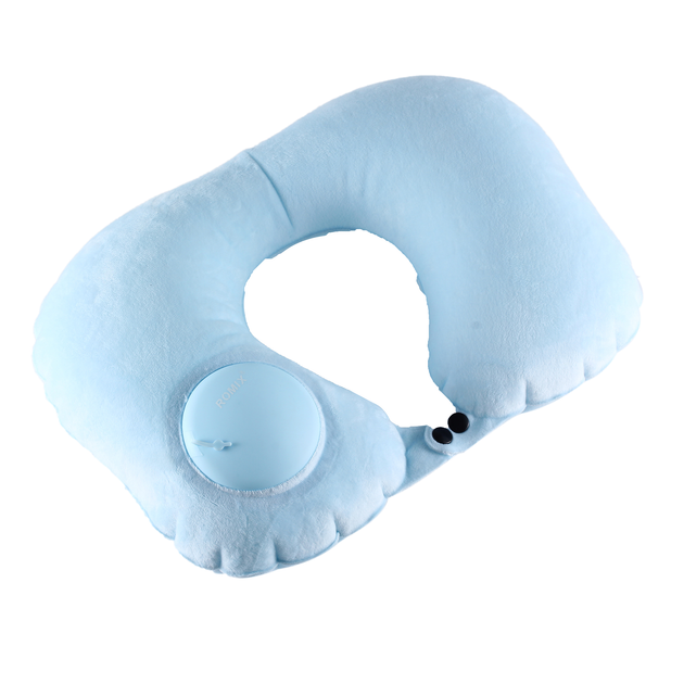  надувная подушка для шеи со встроенной помпой ROMIX RH50WBL .
