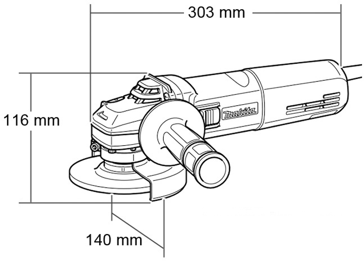 Кутова шліфмашина Makita GA5040C – фото, відгуки, характеристики в ...