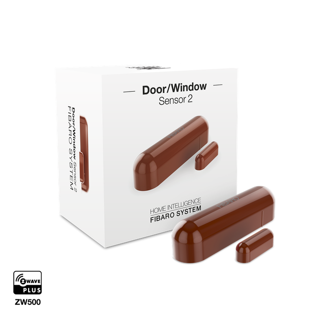 Датчик відкриття дверей/вікна і температури FIBARO Door/Window Sensor 2 Відкриття вікна/двері, Температура, (brown) коричневий - Фото 1 Датчик відкриття дверей/вікна і температури FIBARO Door/Window Sensor 2 Відкриття вікна/двері, Температура, (brown) коричневий - зображення 1