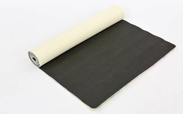 Килимок для йоги Джутовий (Yoga mat) двошаровий 3мм Record FI-7156-3 - Фото 4 Килимок для йоги Джутовий (Yoga mat) двошаровий 3мм Record FI-7156-3 - зображення 4