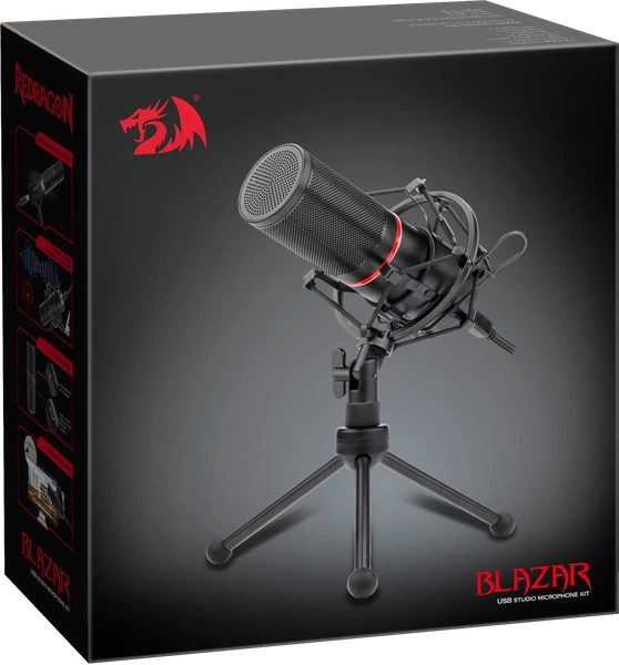 Микрофон Redragon Blazar GM300 USB подставка (77640) - изображение 2