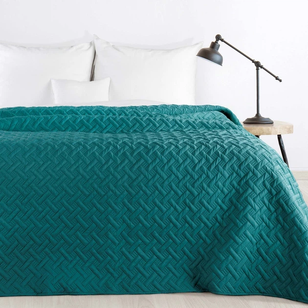 Покрывало Design Стеганое Alara M&M 5534 170x210 см Зеленое (5900811965534) - изображение 2