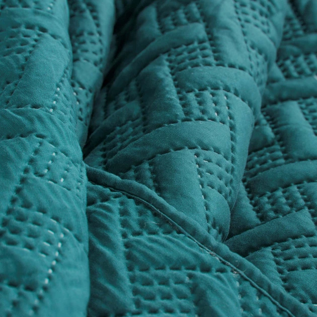 Покрывало Design Стеганое Alara M&M 5534 170x210 см Зеленое (5900811965534) - изображение 4