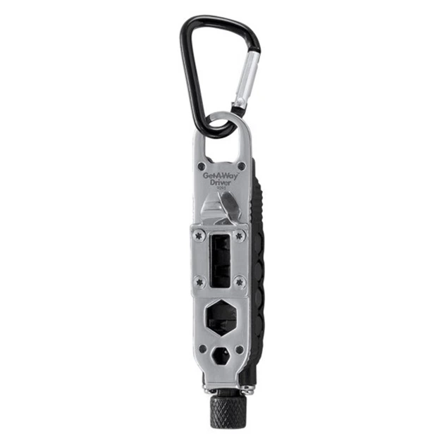 Мультитул-брелок CRKT Get-A-Way Driver 4 биты, фонарь, ключ для открывания кислородных баллонов - изображение 7