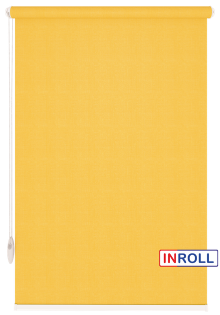 Ролета тканевая INROLL Есо-Mini 52,5х185 см Camila Желтый A616 - Фото 1 Ролета тканевая INROLL Есо-Mini 52,5х185 см Camila Желтый A616 - изображение 1