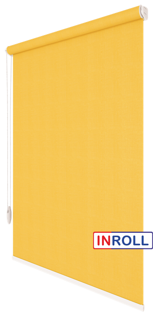 Ролета тканевая INROLL Есо-Mini 52,5х185 см Camila Желтый A616 - Фото 2 Ролета тканевая INROLL Есо-Mini 52,5х185 см Camila Желтый A616 - изображение 2