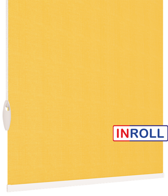 Ролета тканевая INROLL Есо-Mini 52,5х185 см Camila Желтый A616 - Фото 4 Ролета тканевая INROLL Есо-Mini 52,5х185 см Camila Желтый A616 - изображение 4