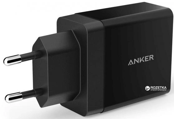 Сетевое зарядное устройство Anker PowerPort2 24W V3 Black (A2021L11) - изображение 2