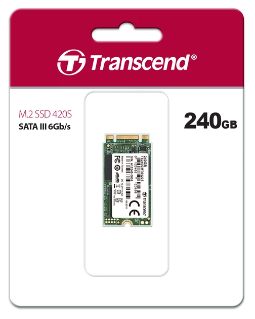 Dysk SSD Transcend MTS420S 240GB M.2 2242 SATAIII 3D NAND TLC (TS240GMTS420S) - obraz 2