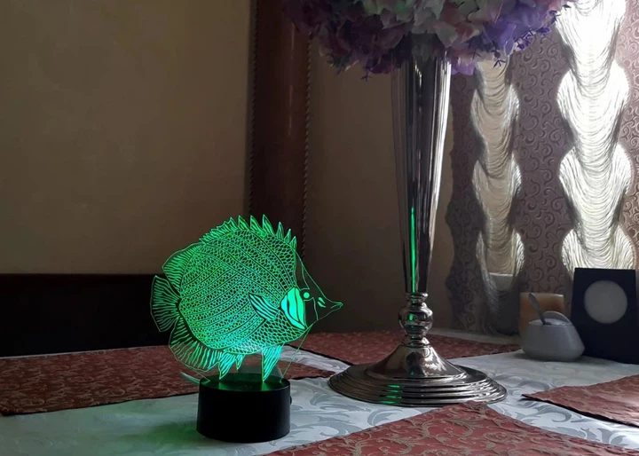 3D светильник ночник "Рыбка" 3DTOYSLAMP - Фото 1 3D светильник ночник "Рыбка" 3DTOYSLAMP - изображение 1