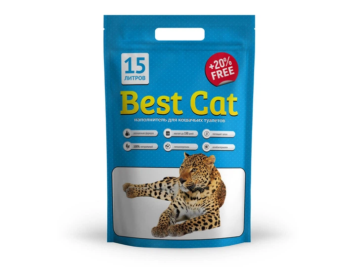 Силикагелевый наповнювач для котячого туалету Best Blue Cat 15 л (137463) - Фото 1 Силикагелевый наповнювач для котячого туалету Best Blue Cat 15 л (137463) - зображення 1