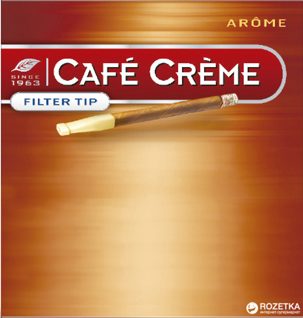 Сигариллы (мини-сигары) Cafe Creme Filter Tip Arome 10 шт ...