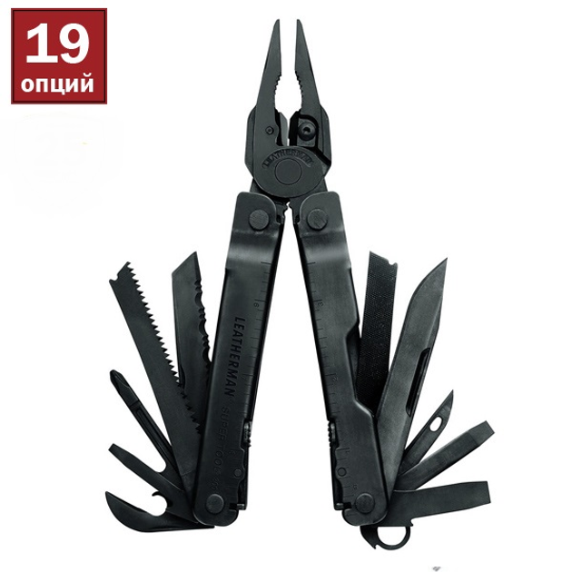 Мультитул LEATHERMAN Super Tool 300 BLACK чохол MOLLE LEATHERMAN Чорний - зображення 1