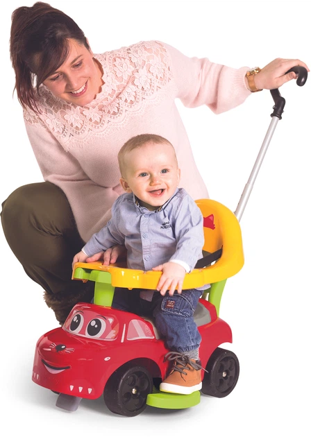 Jeździk Smoby Toys 54 x 40,5 x 47 cm Czerwony koń 3 w 1 (7600720618) - obraz 2
