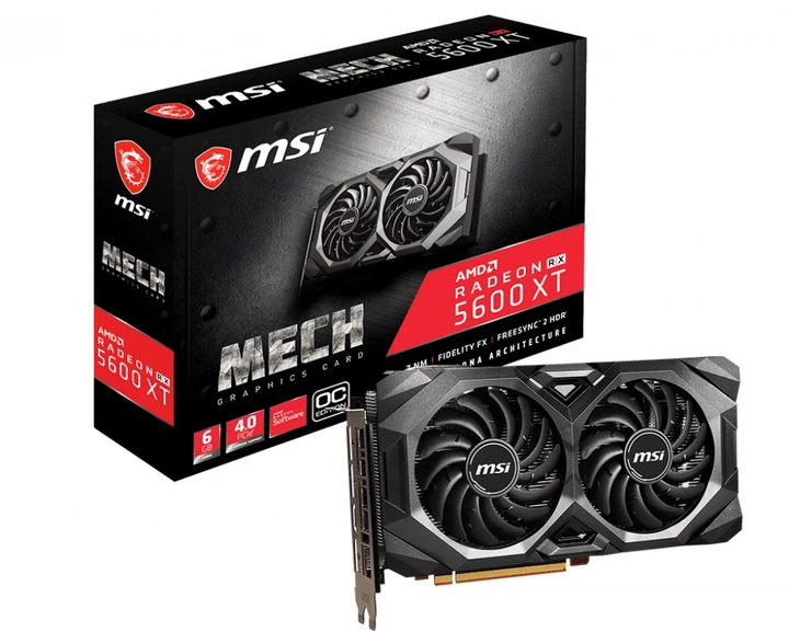 Видеокарта AMD Radeon RX 5600 XT 6GB GDDR6 Mech OC MSI (Radeon RX
