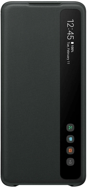 Чехол-книжка Samsung Clear View Cover для Samsung Galaxy S20 Plus Black (EF-ZG985CBEGRU)
