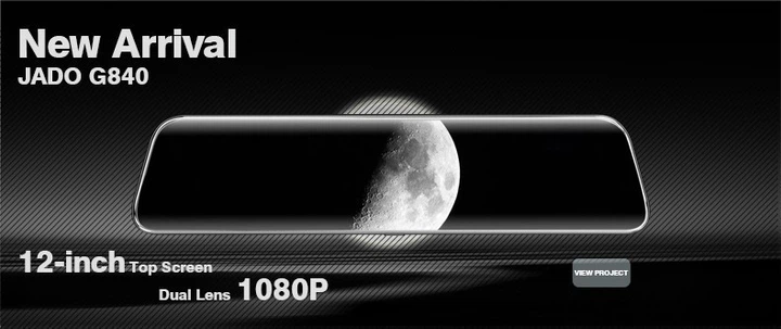 Зеркало-видеорегистратор Jado G840s 12 дюймов GPS - изображение 5
