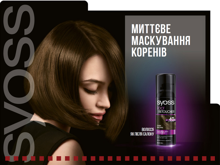 Тонирующий спрей Syoss Root Retoucher для маскировки отросших корней ...