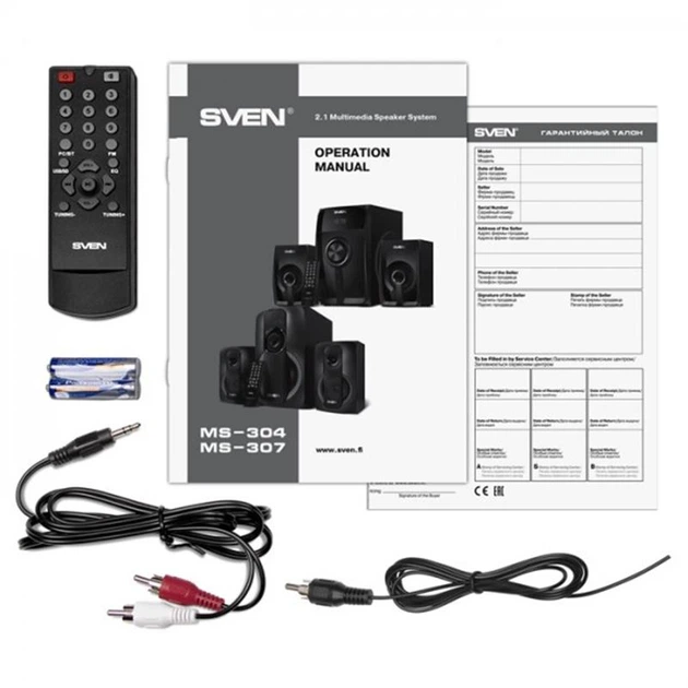Акустическая система Sven MS-304 Black/Red - Фото 7 Акустическая система Sven MS-304 Black/Red - изображение 7