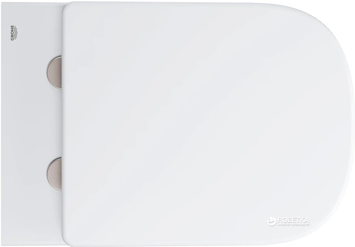 Унитаз подвесной GROHE Euro Ceramic 39328000 безободковый альпин-белый без сиденья - Фото 2 Унитаз подвесной GROHE Euro Ceramic 39328000 безободковый альпин-белый без сиденья - изображение 2