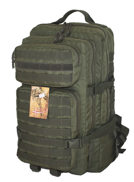 Тактичний, штурмової супер-міцний рюкзак 5.15.b 38 літрів олива. - зображення 1