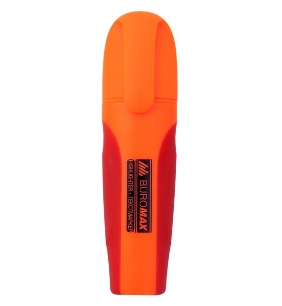 Текст-маркер Buromax Neon с резиновыми вставками 2-4 мм Оранжевый (ВМ.8904-11) - изображение 2