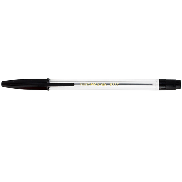 Ручка шариковая Buromax Корвина черная (BM.8117-02) - изображение 3
