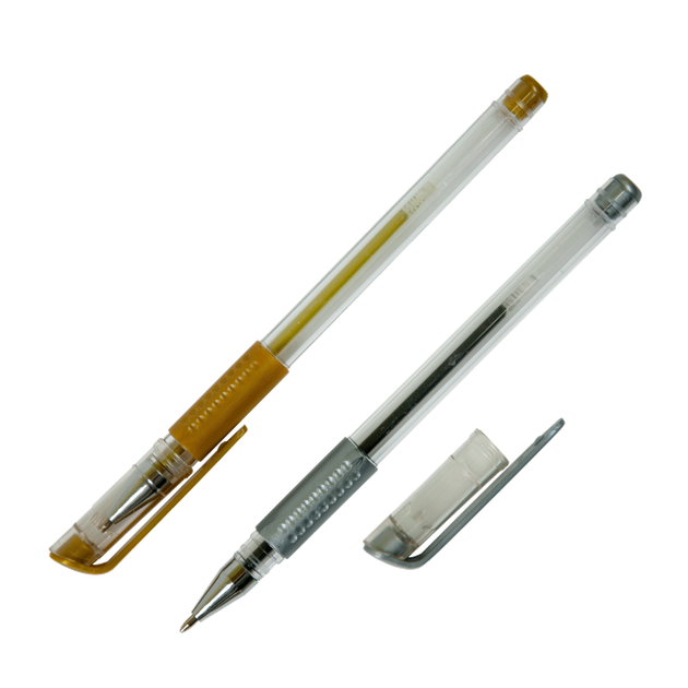 Набір з 6-ти гелевих ручок ZiBi Metallic (ZB.2203-99) - зображення 2