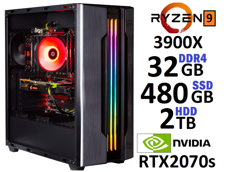 Компьютер Максимальный Ryzen 9 3900X V1 - Фото 1 Компьютер Максимальный Ryzen 9 3900X V1 - изображение 1