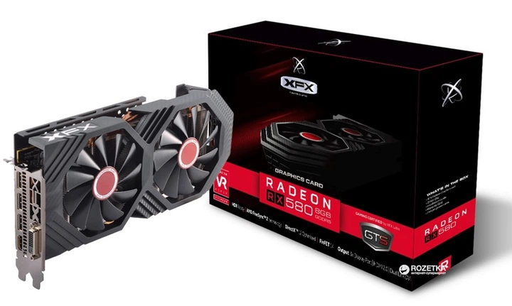 Видеокарта XFX PCI-Ex Radeon RX 580 GTS 8GB GDDR5 (256bit) (1366