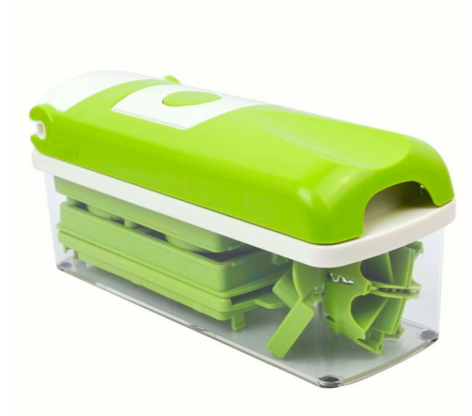 Овочерізка многофункицональная Nicer Dicer для овочів і фруктів зелена - зображення 3