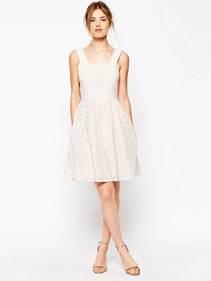 Платье Uttam Boutique S Бежевый 8000143 - Фото 4 Платье Uttam Boutique S Бежевый 8000143 - изображение 4