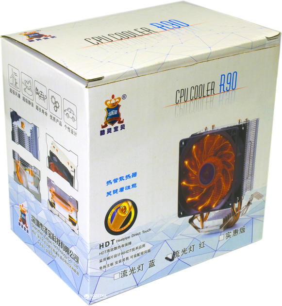 Кулер Cooling Baby R90 Red Led - изображение 7