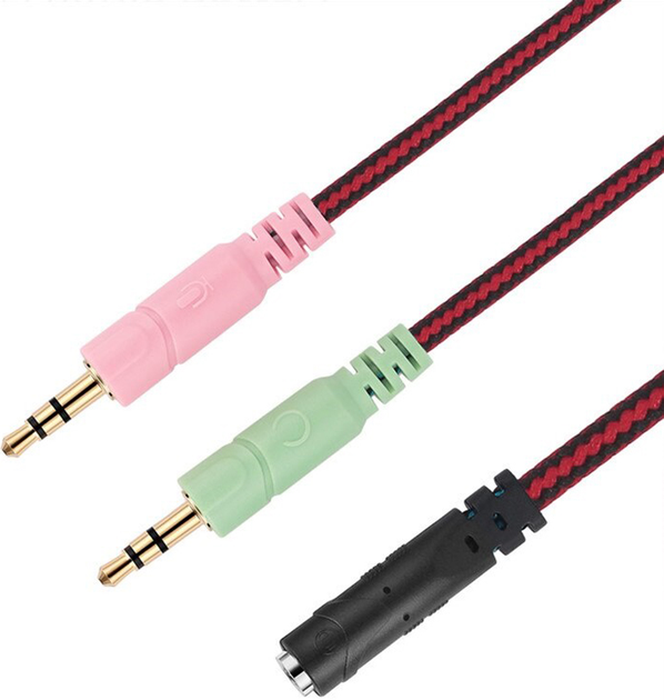 Переходник Protech Kotion Each 4pin 3.5 мм F - 2 x 3pin 3.5 мм M 0.22 м ...